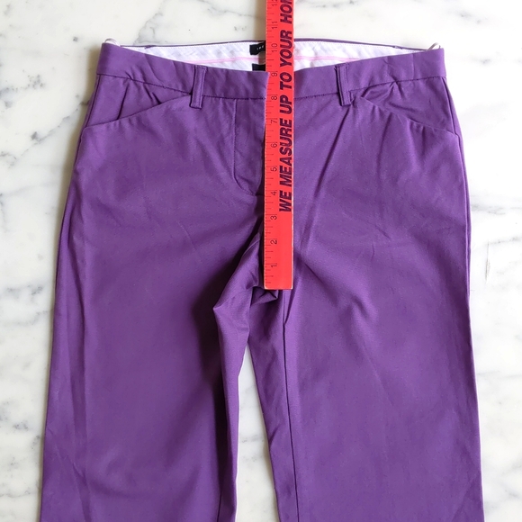 NWOT. The Limited Drew Fit Cotton and Spandex Flare Leg Purple Jeans. - Picture 3 of 6